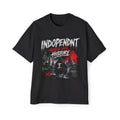 Indopendnt 'Hustle Until History' Graphic Tee — Men's Oversized Black Shirt