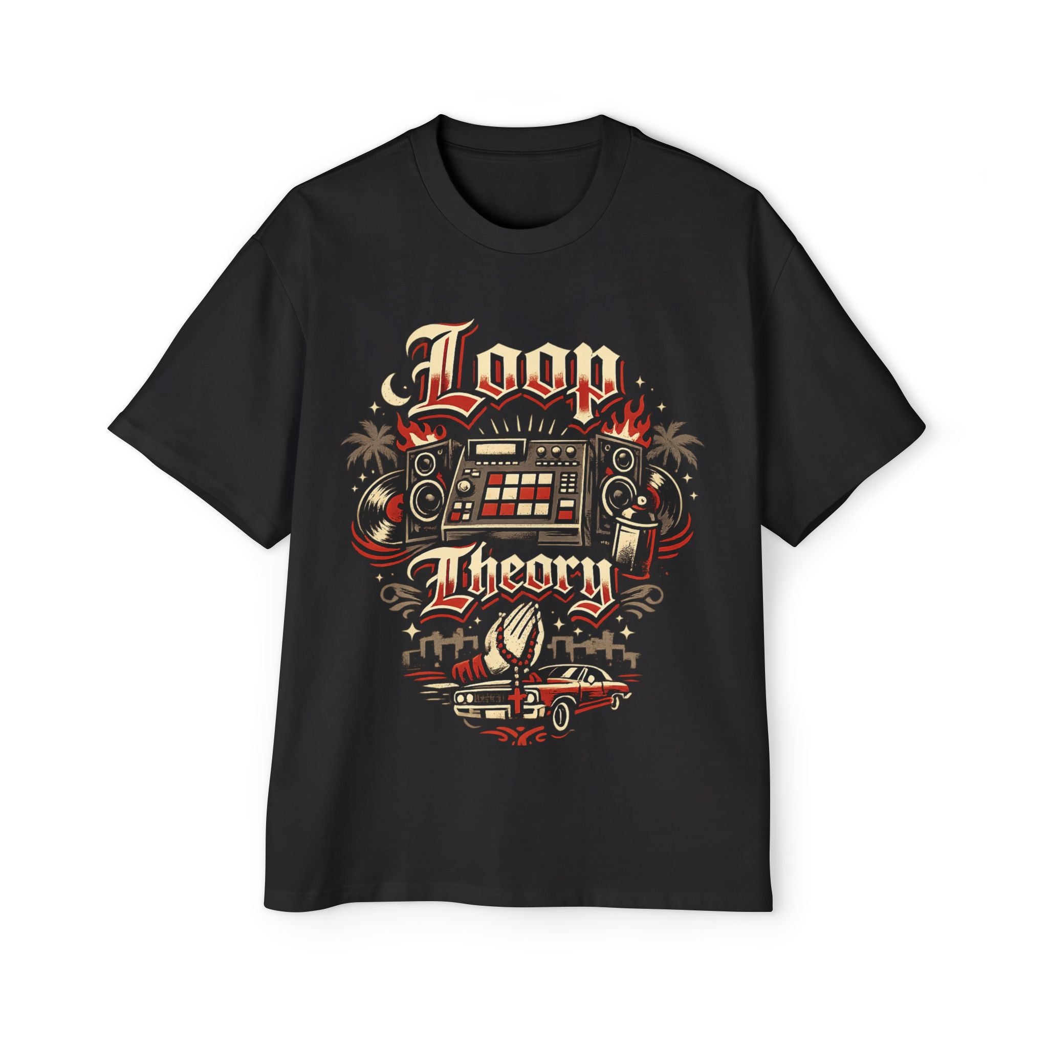 Loop Theory Tee — Vintage Drum Machine Graphic T-Shirt