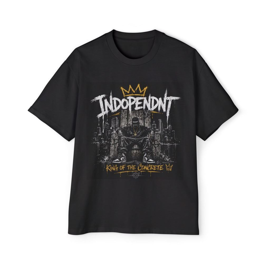 Independent "King of the Concrete" Graphic Tee — Urban Streetwear Men's Oversized T‑Shirt