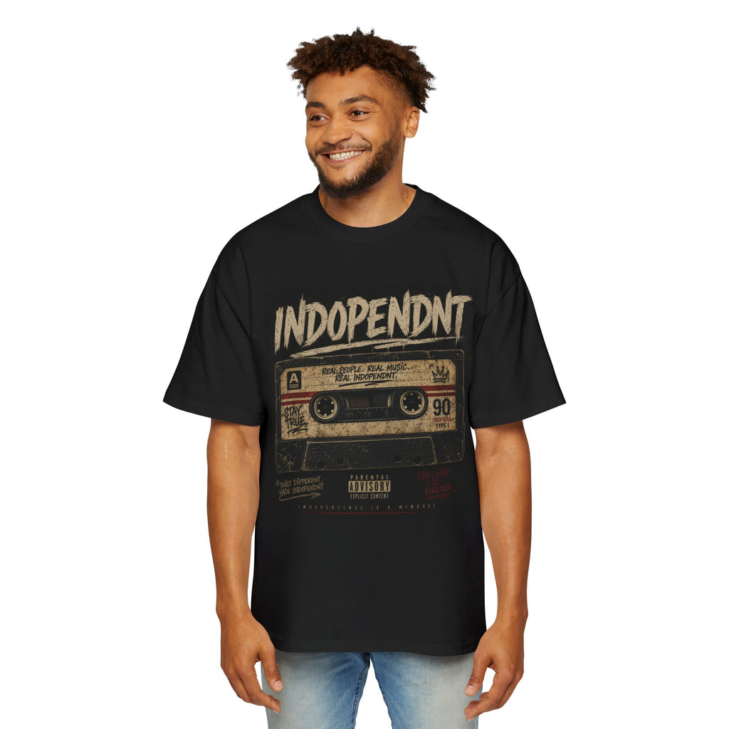 Indopendnt Cassette Tape Vintage Graphic Tee — Retro 90s Music Shirt