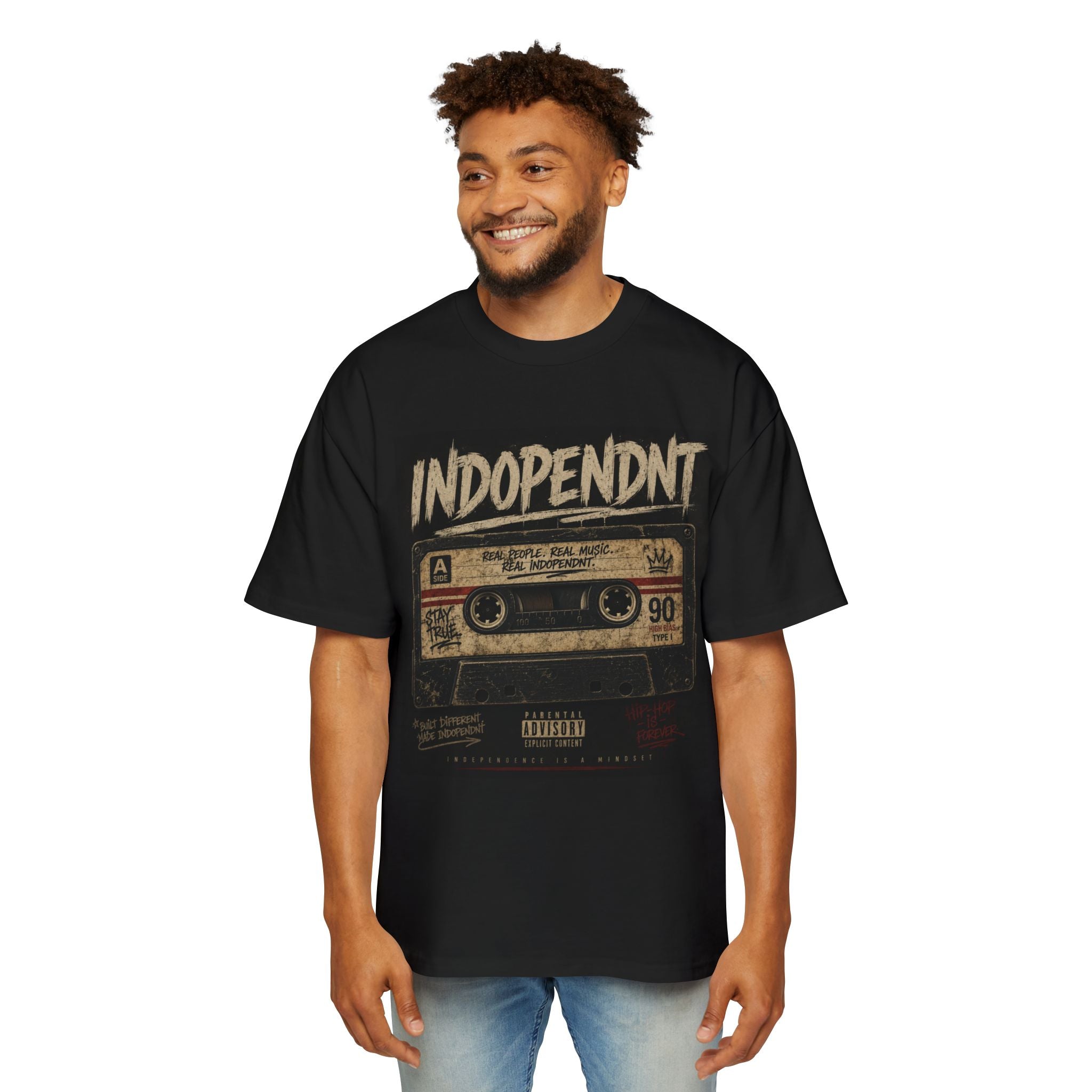 Indopendnt Cassette Tape Vintage Graphic Tee — Retro 90s Music Shirt