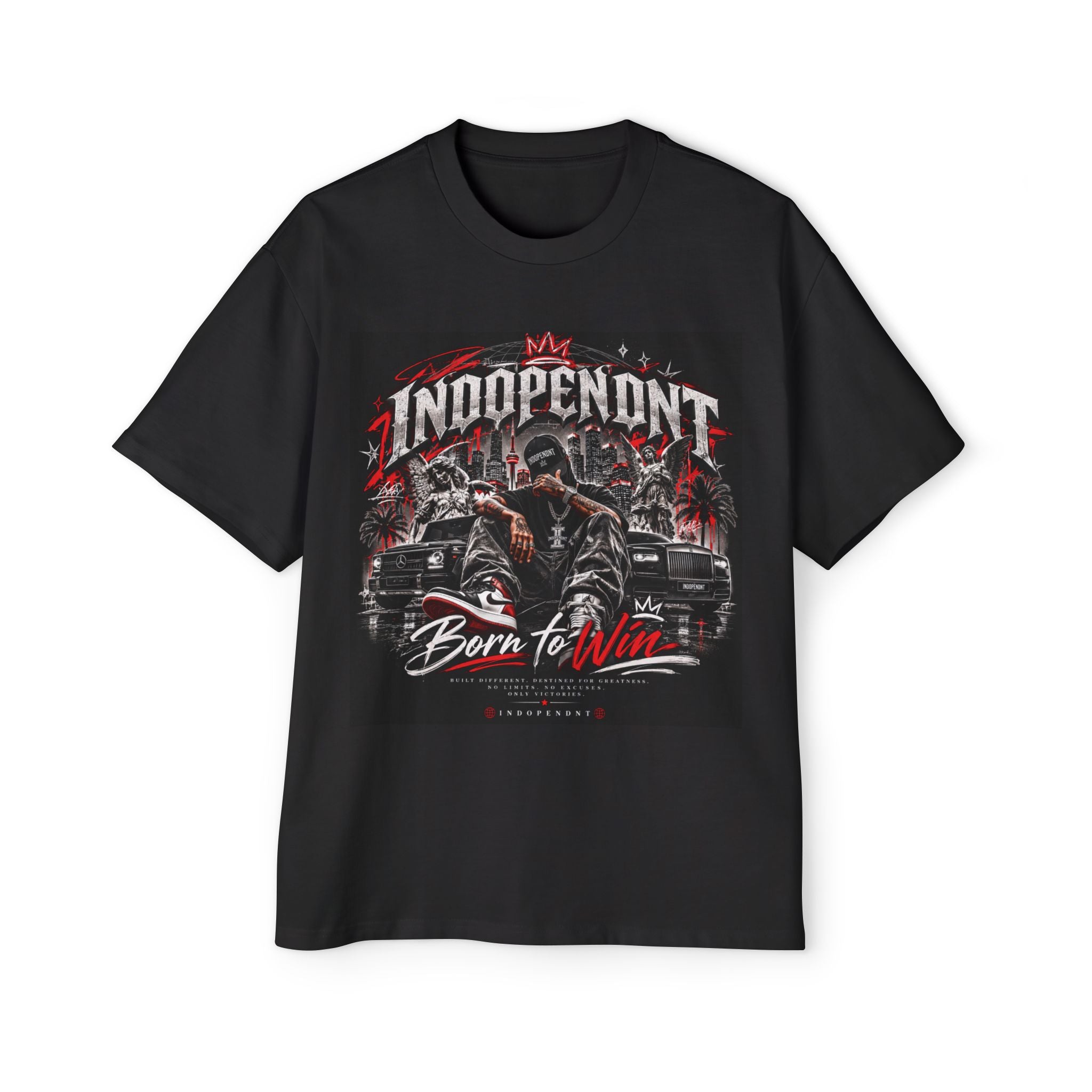 Independent Born to Win Tee — Vintage Racing Muscle Car Graphic T-Shirt