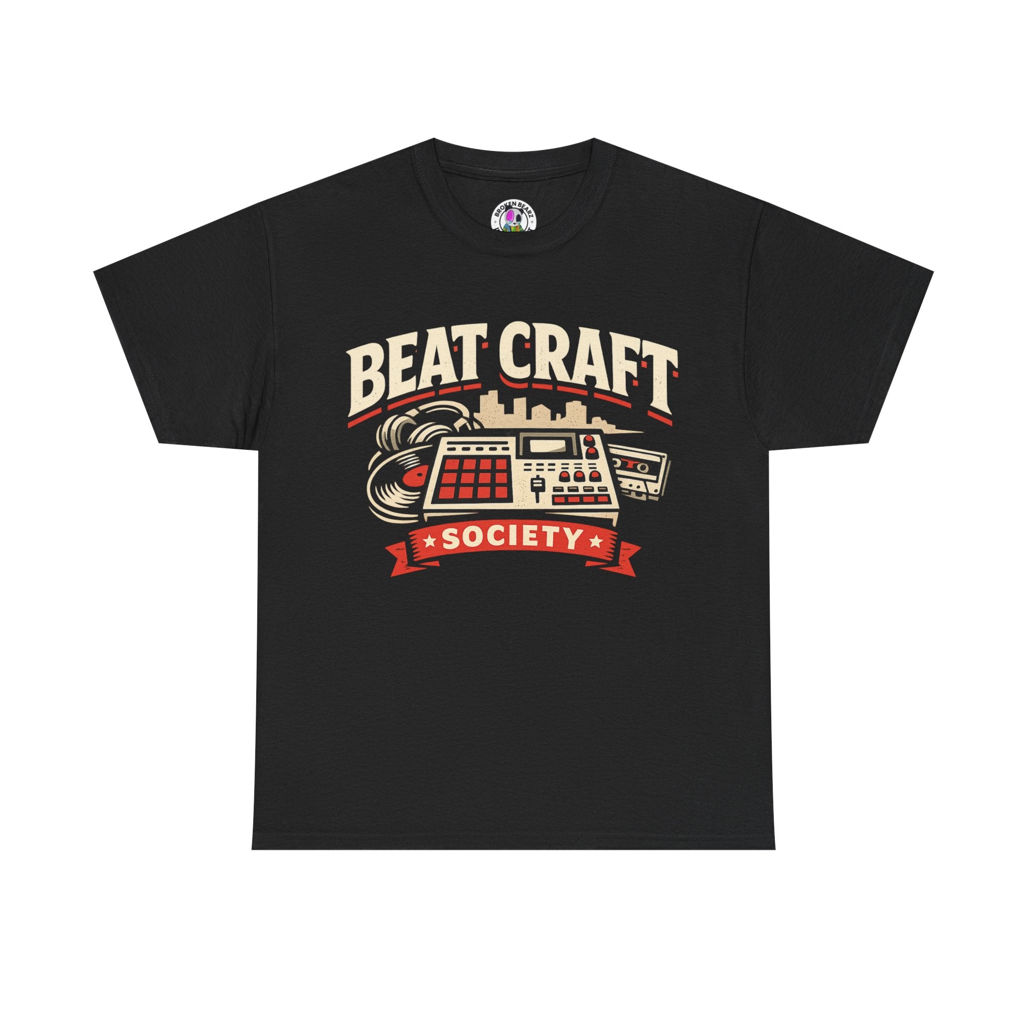 Beat Craft Society T-Shirt — Vintage Drum Machine Music Producer Tee