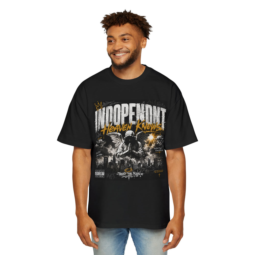 Independent 'Heaven Knows' Graphic Tee — Vintage Rock Album Art Shirt