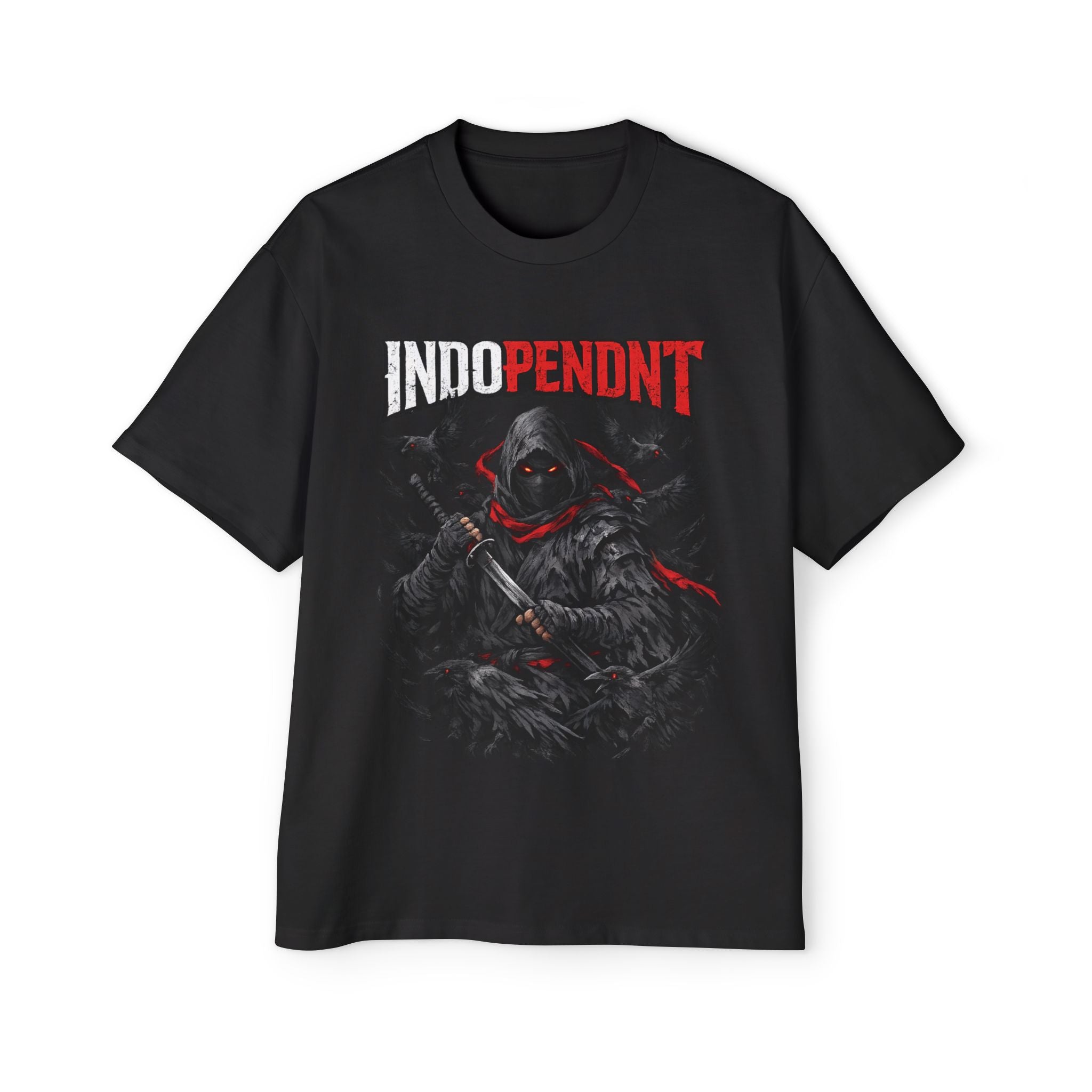 IndoPendent Grim Reaper Graphic Tee — Men's Oversized Streetwear